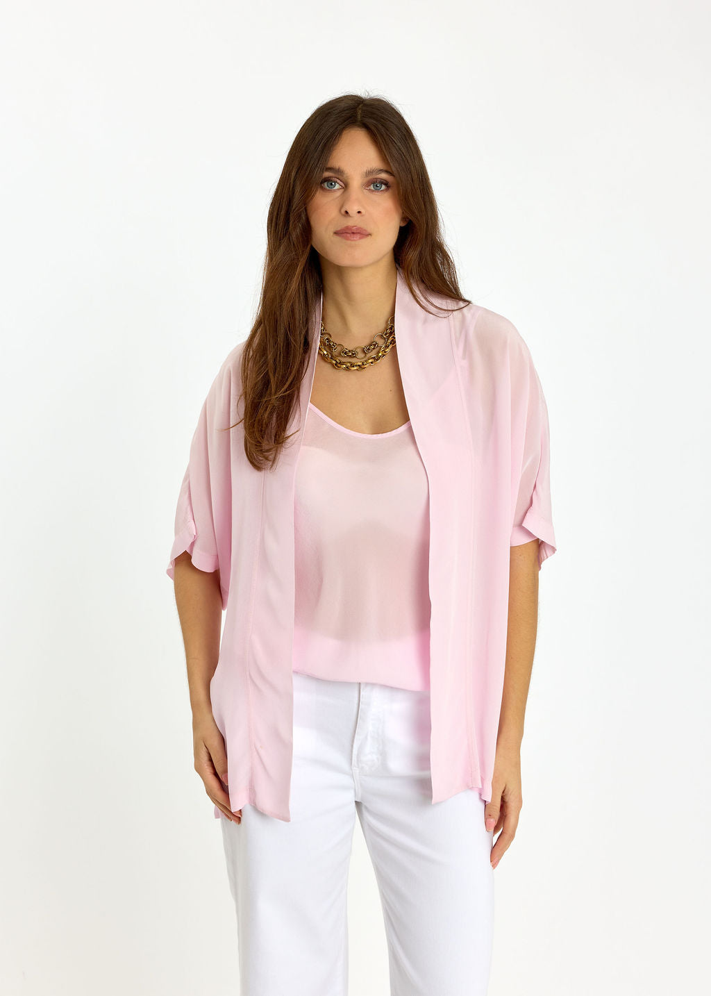 SET DE 2 PIÈCES EN VISCOSE CRÊPE LOVA ROSE