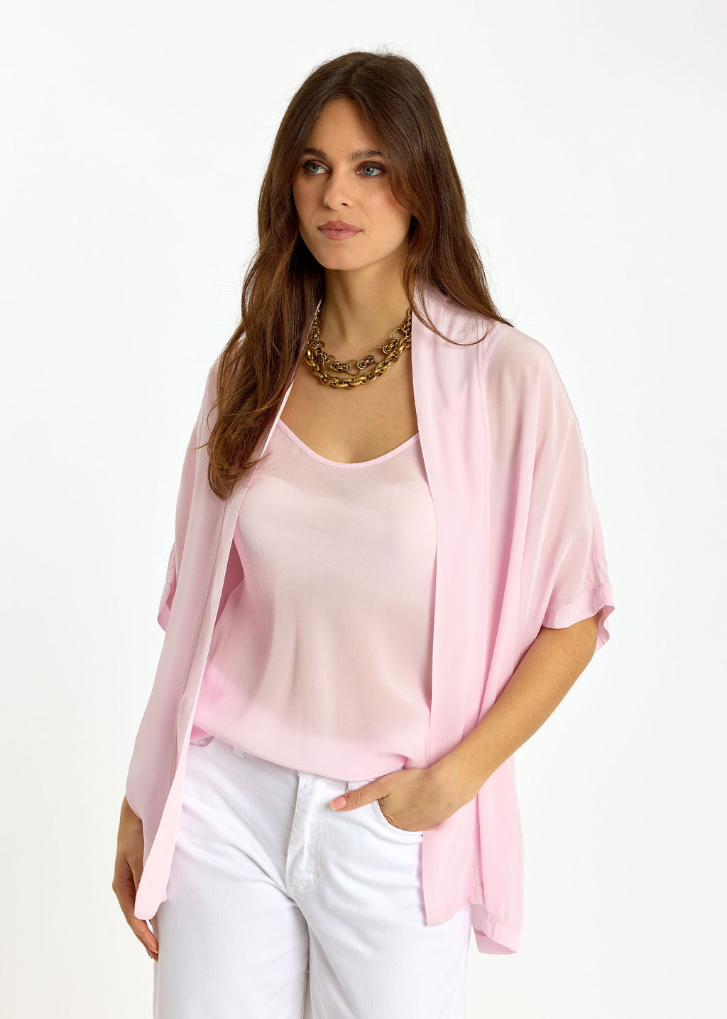 SET DE 2 PIÈCES EN VISCOSE CRÊPE LOVA ROSE