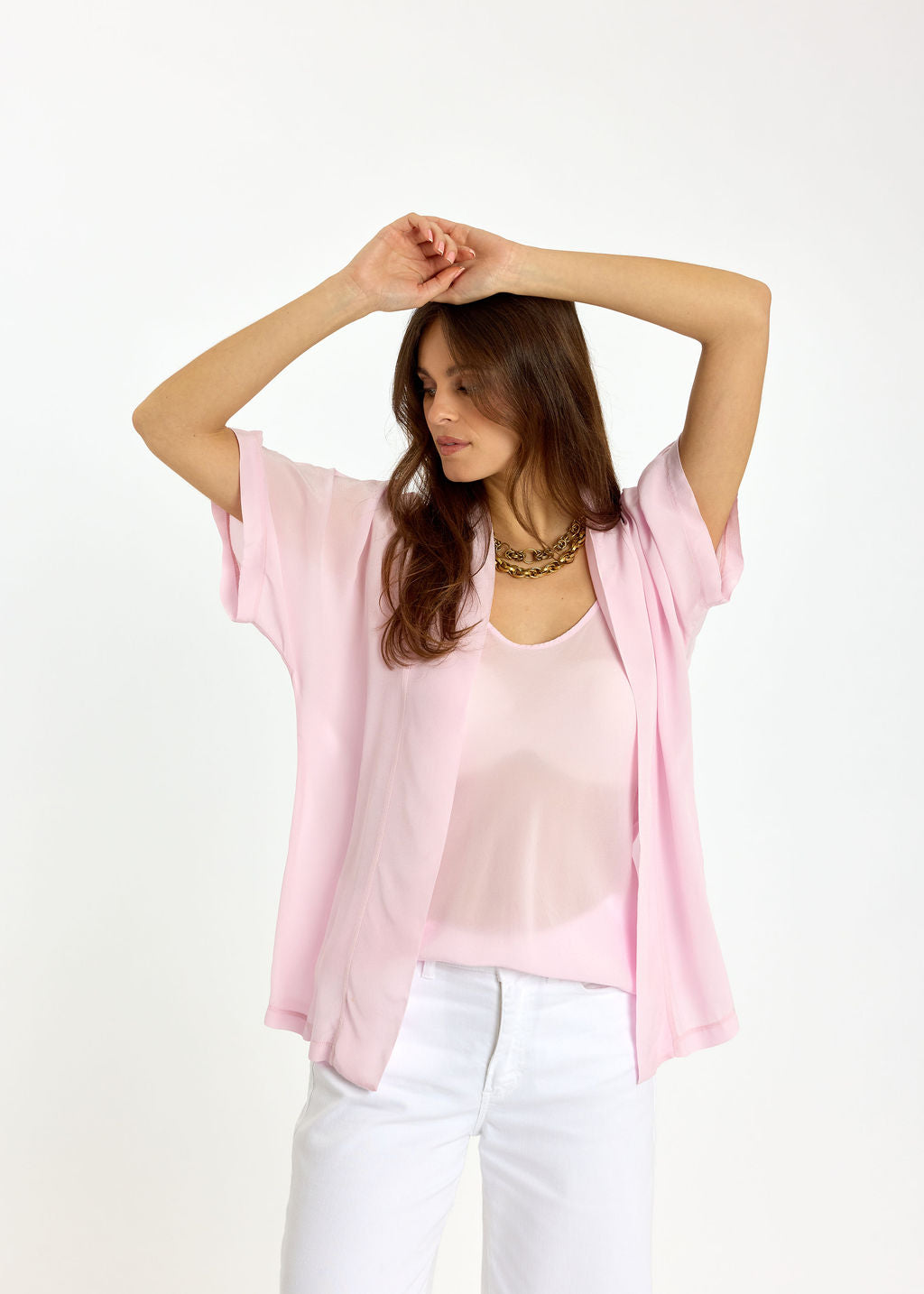 SET DE 2 PIÈCES EN VISCOSE CRÊPE LOVA ROSE