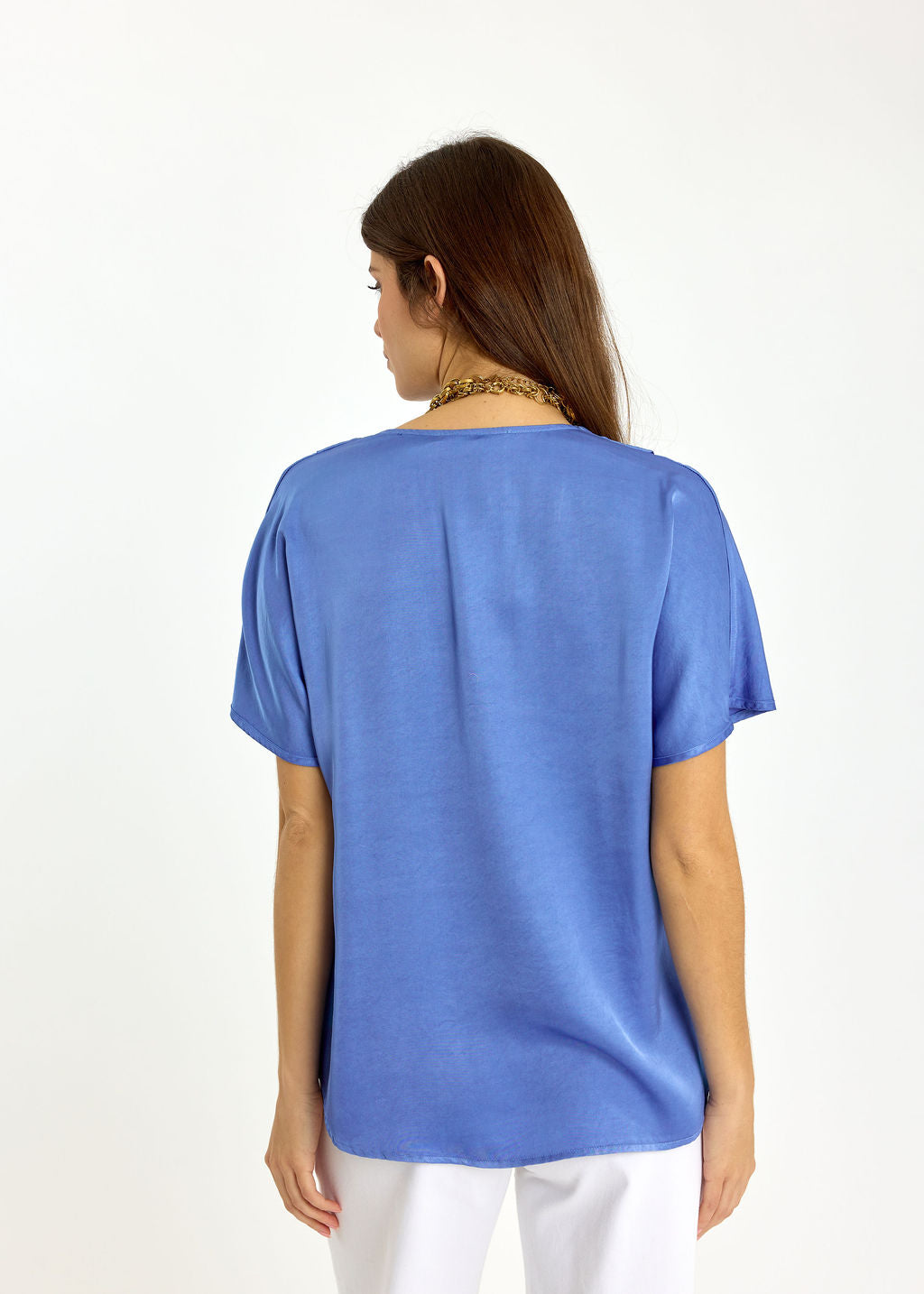 TOP EN VISCOSE SATIN SONIA ROSE VIOLA