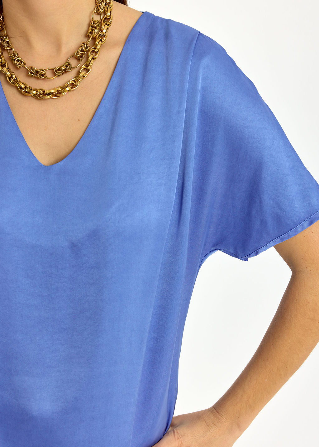 TOP EN VISCOSE SATIN SONIA VIOLA