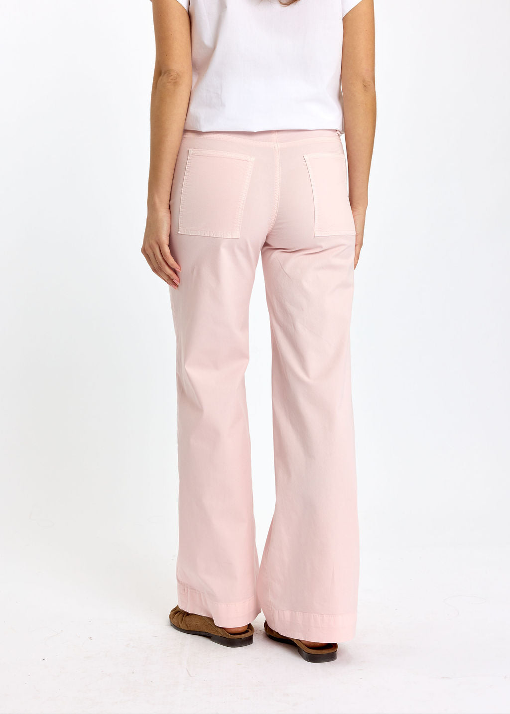PANTALON 7/8IÈME EN COTON ÉLASTHANNE TAO ROSE
