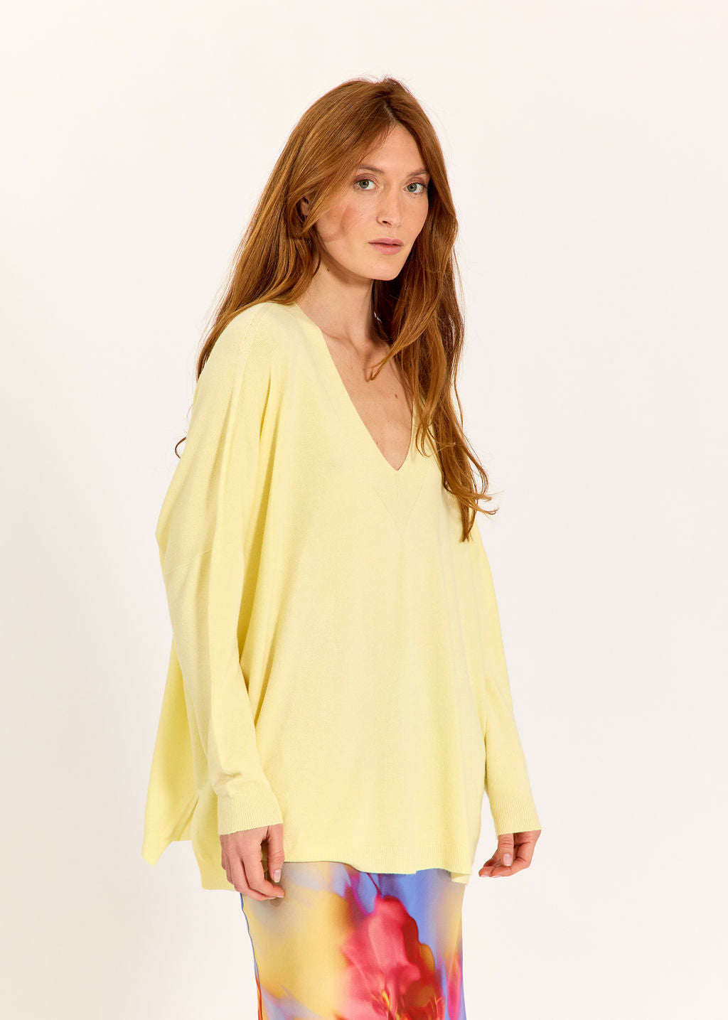 PULL PONCHO LOUISA LEMON