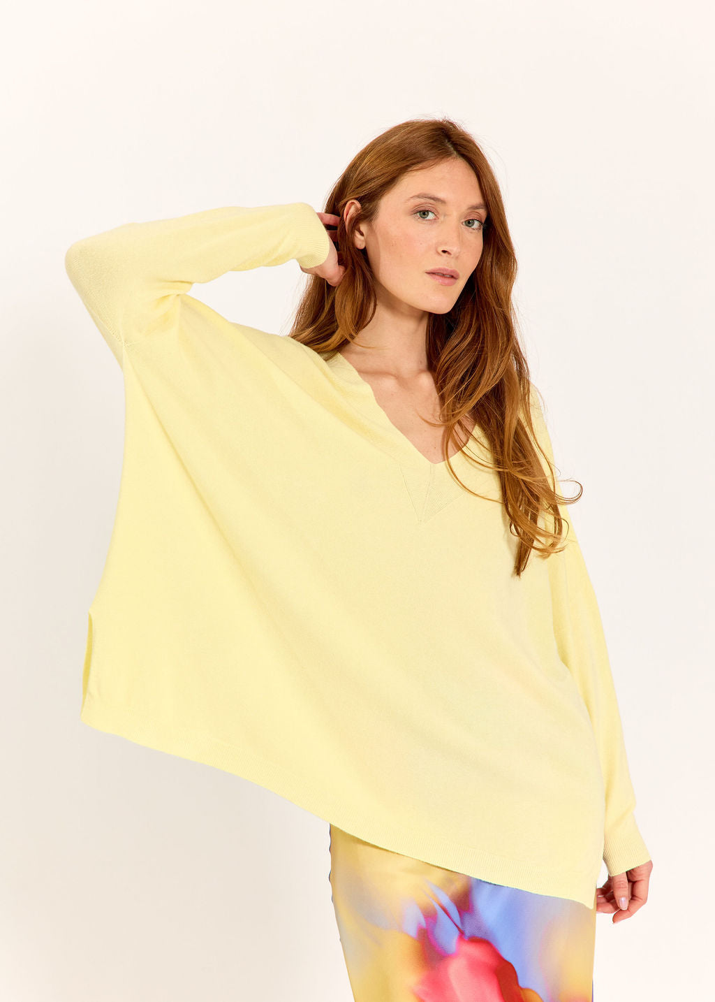 PULL PONCHO LOUISA LEMON