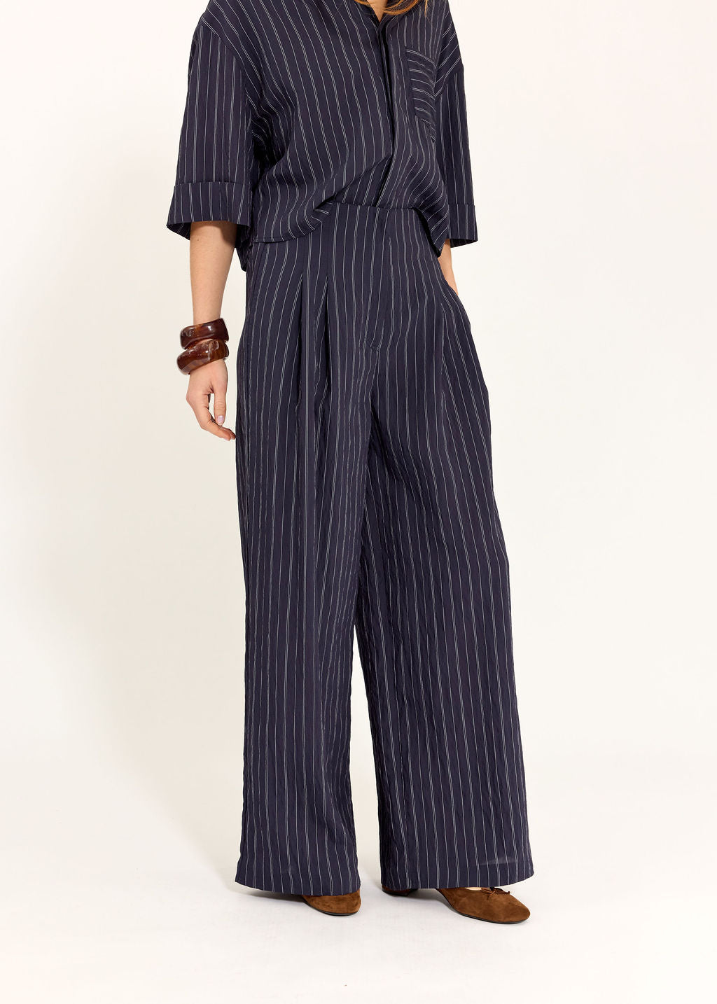 PANTALON FLUIDE DELIA NAVY