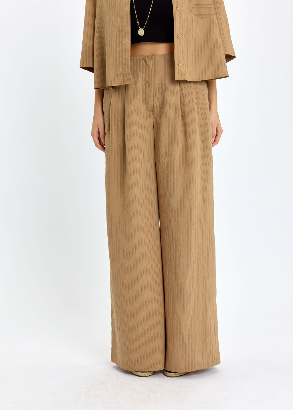 PANTALON FLUIDE DELIA SABLE