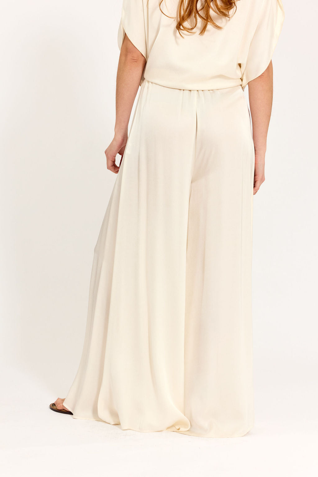 PANTALON FLUIDE AMPLE CAPRY ECRU