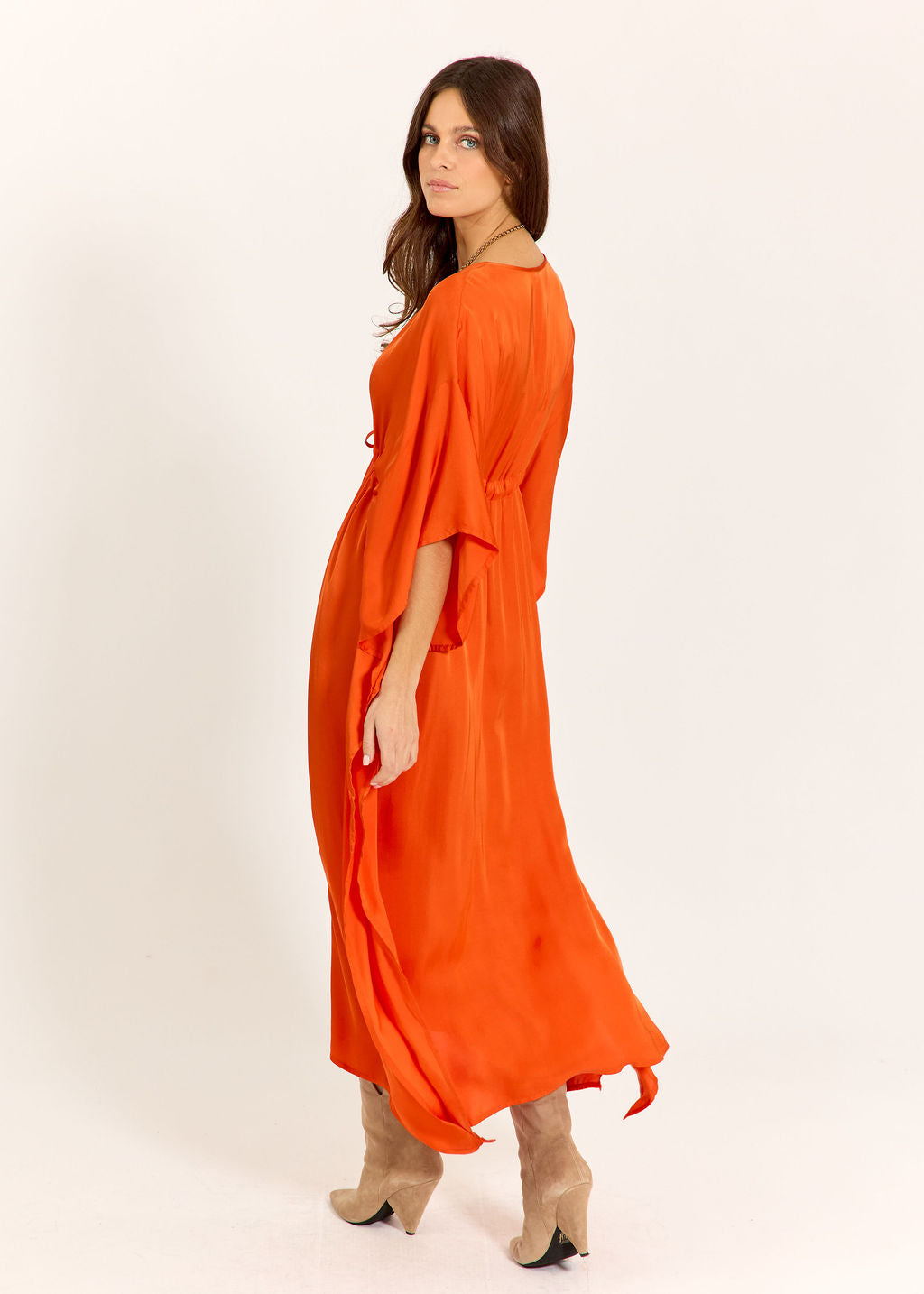 ROBE STYLE CAFTAN PORTOFINO MANDARINE