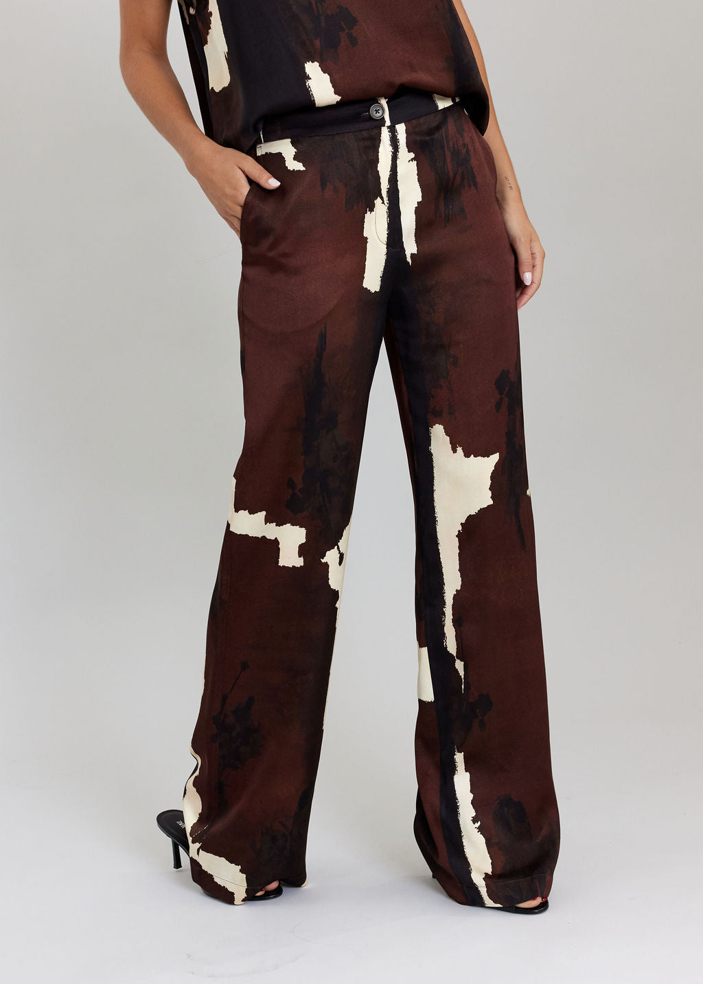 PANTALON IMPRIMÉ REVI COFFEE