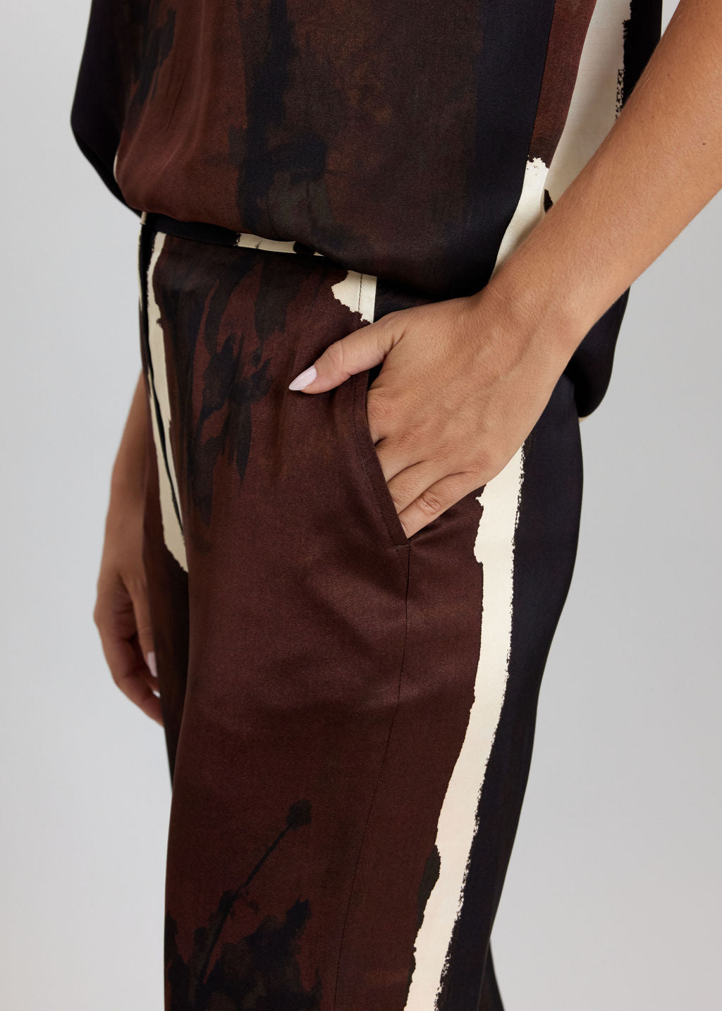 PANTALON IMPRIMÉ REVI COFFEE