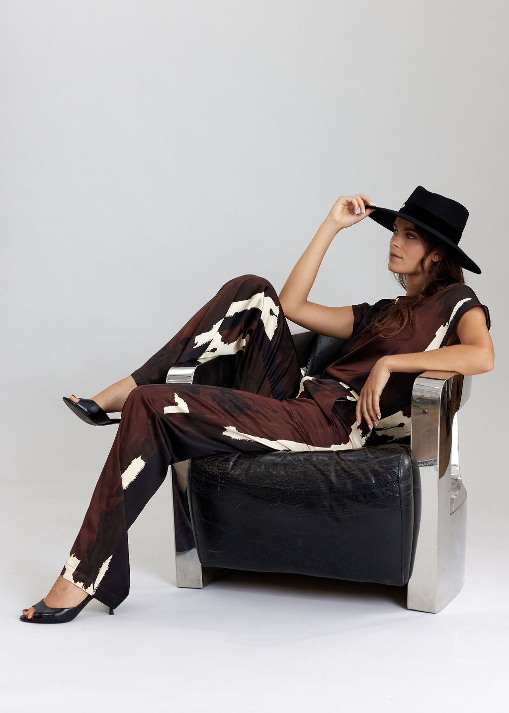 PANTALON IMPRIMÉ REVI COFFEE