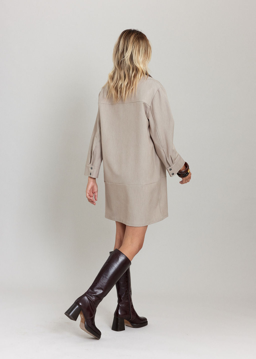 LA ROBE URBAINE TORI BEIGE