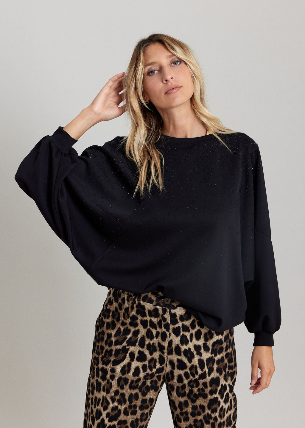 LE SWEAT GRAPHIQUE ALPI NOIR