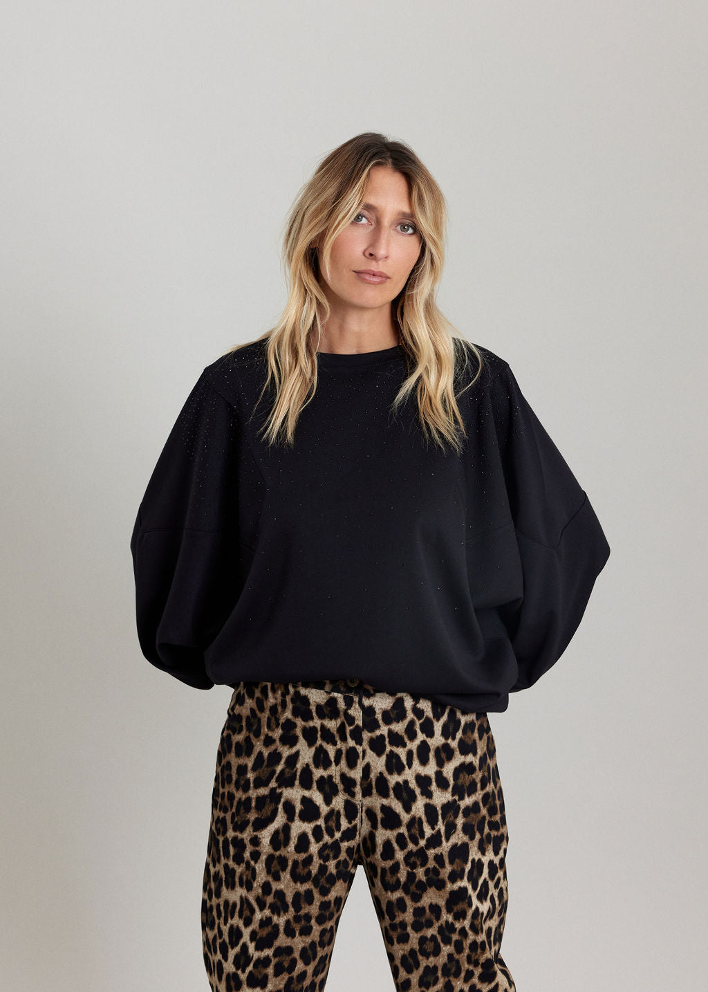 LE SWEAT GRAPHIQUE ALPI NOIR