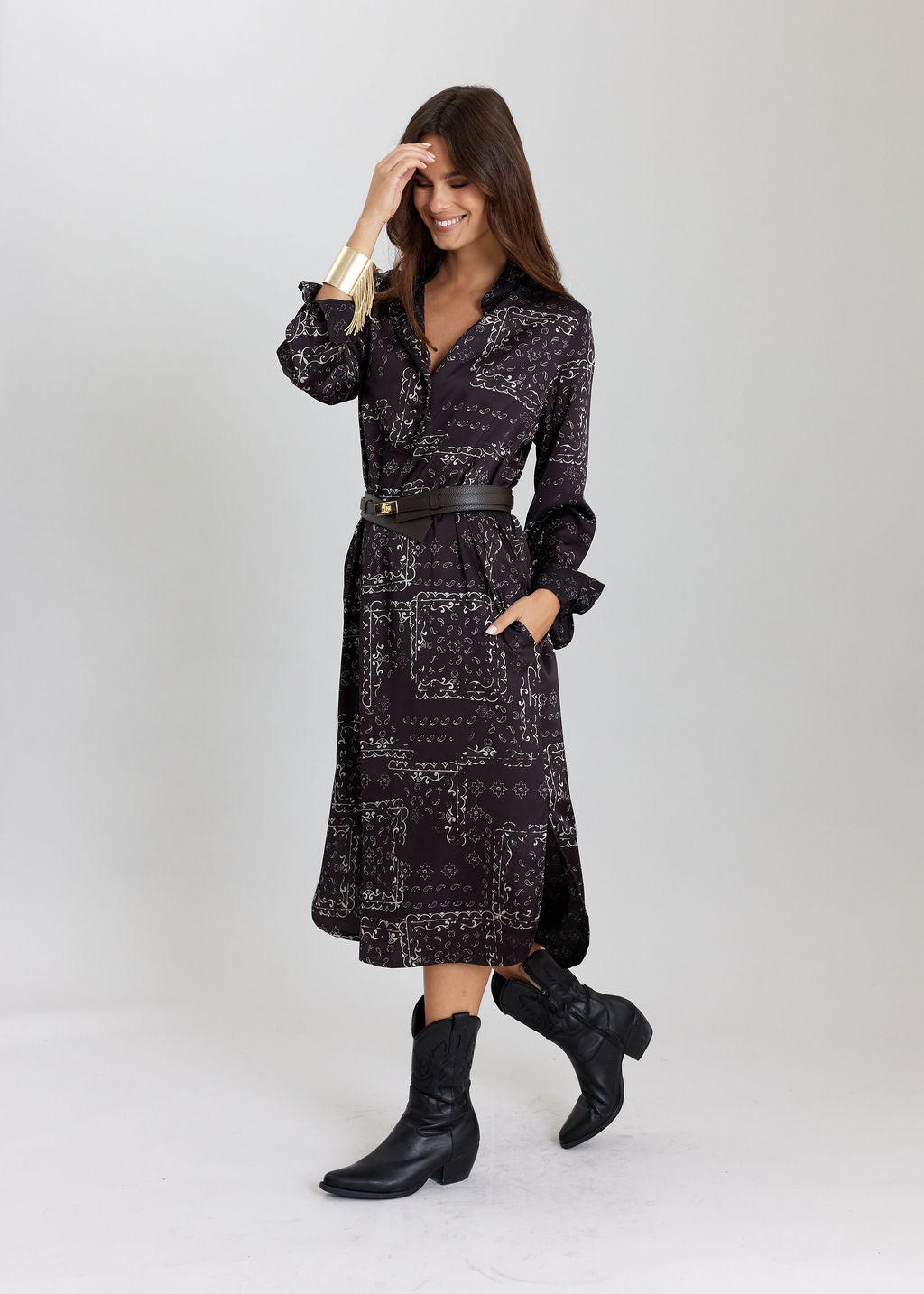 ROBE IMPRIMÉE CHARLIZE CAFE