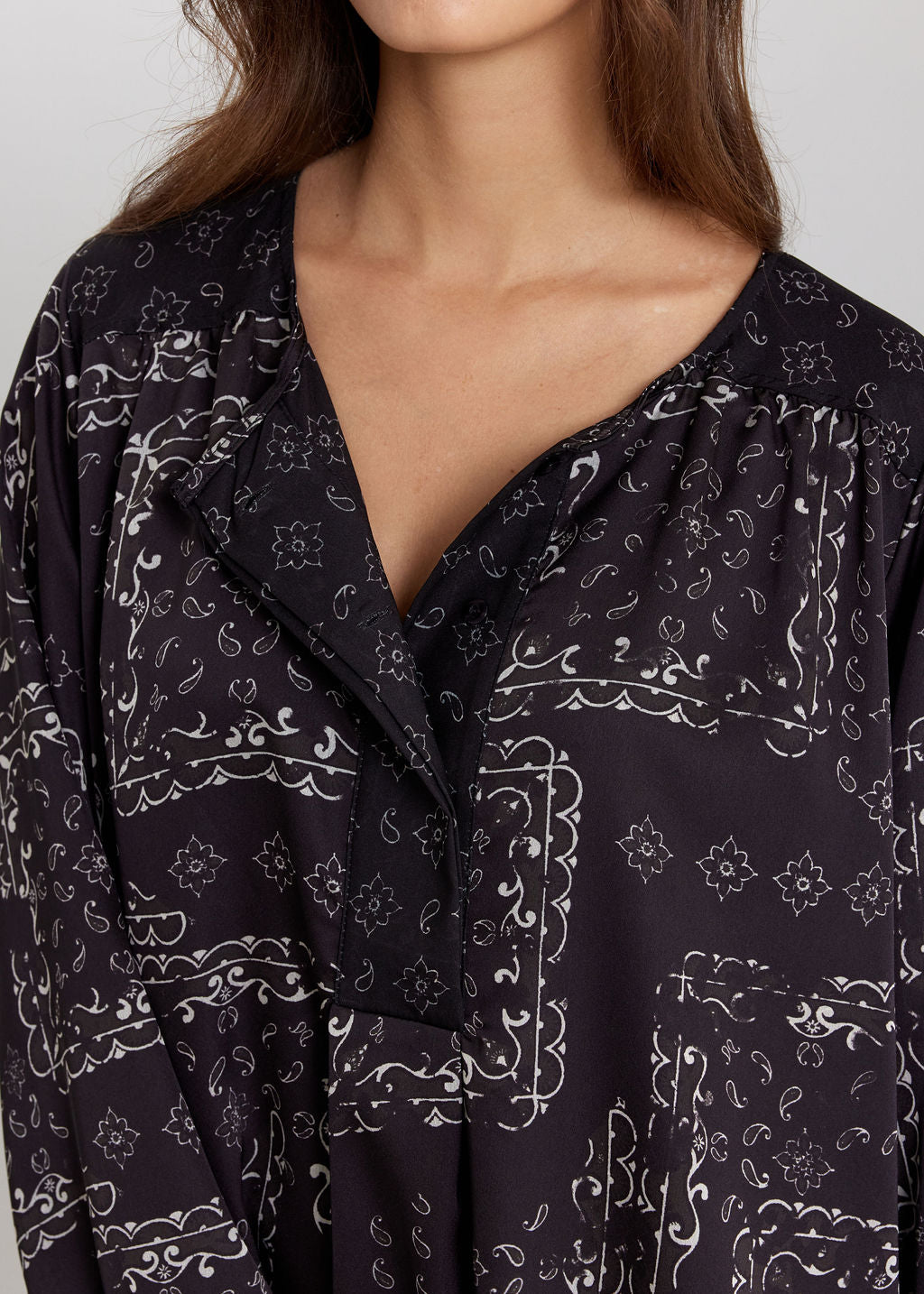 CRISTEL CAFE PRINTED TUNIC DRESS