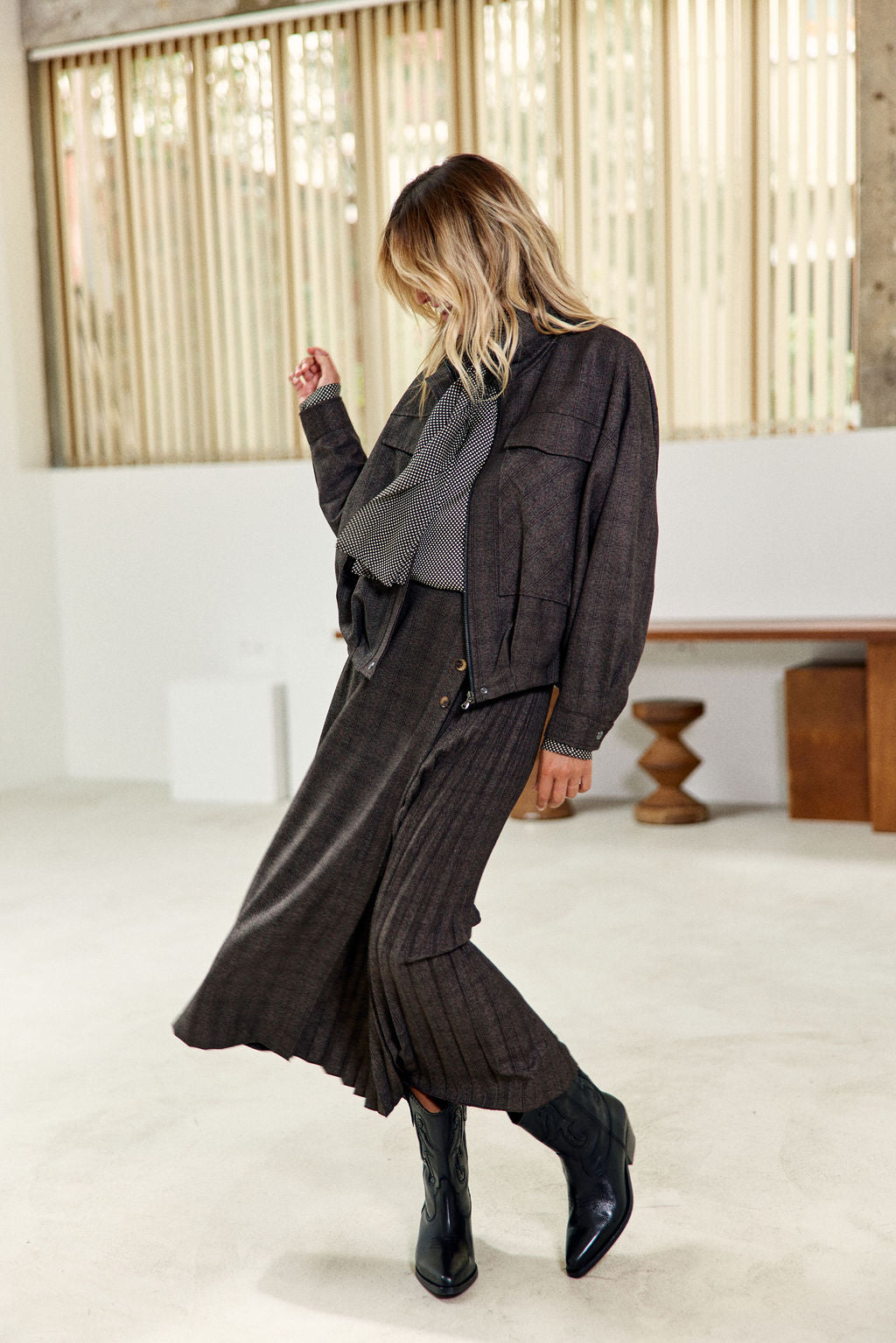 BLOUSE À POIS COL LAVALLIÈRE LAURE POIS