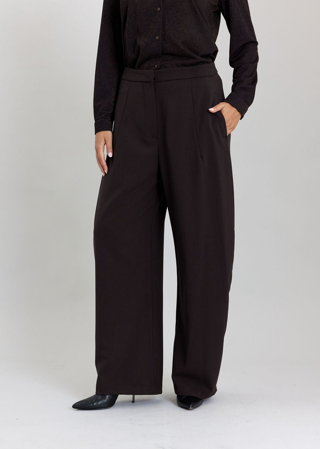 PANTALON LONG À LA COUPE SOUPLE LISY CAFE