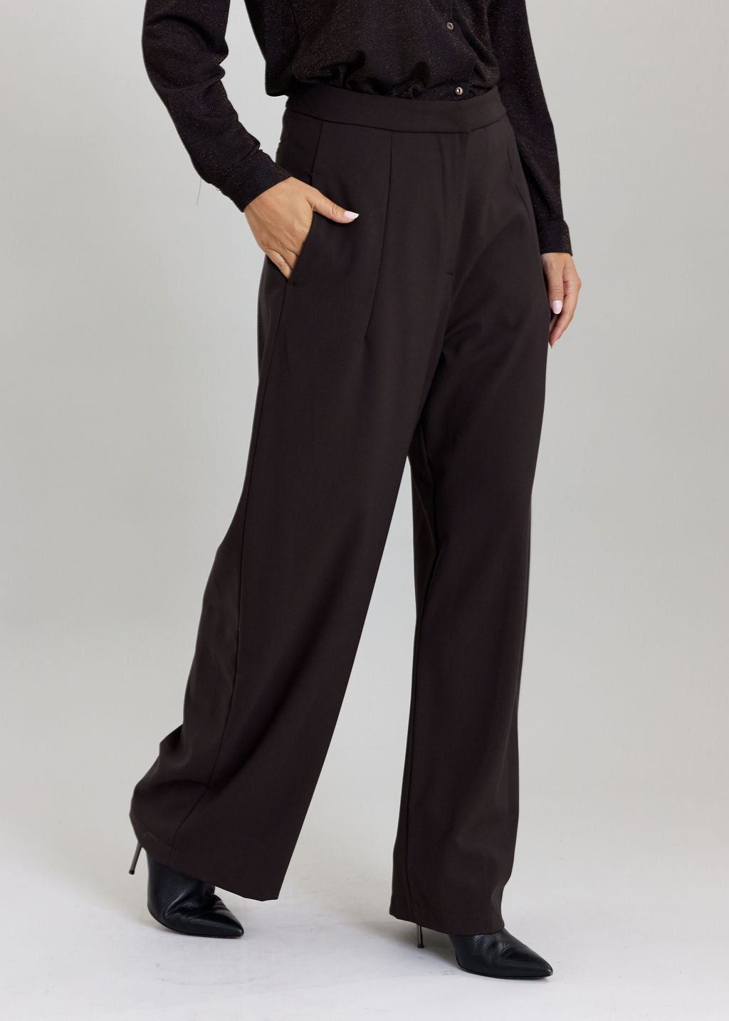 PANTALON LONG À LA COUPE SOUPLE LISY CAFE