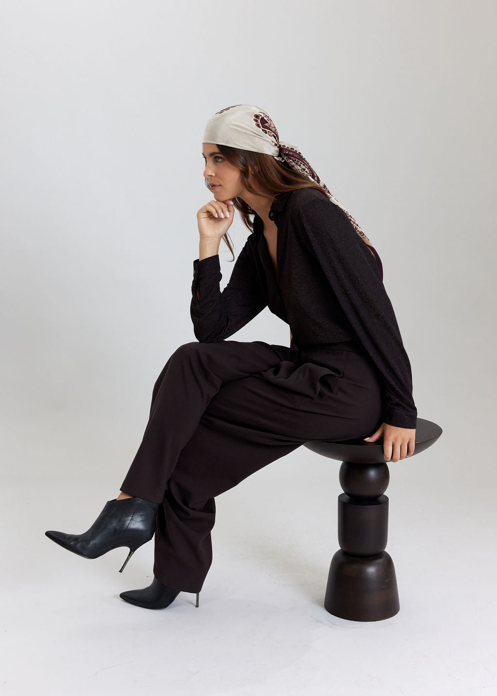 PANTALON LONG À LA COUPE SOUPLE LISY CAFE
