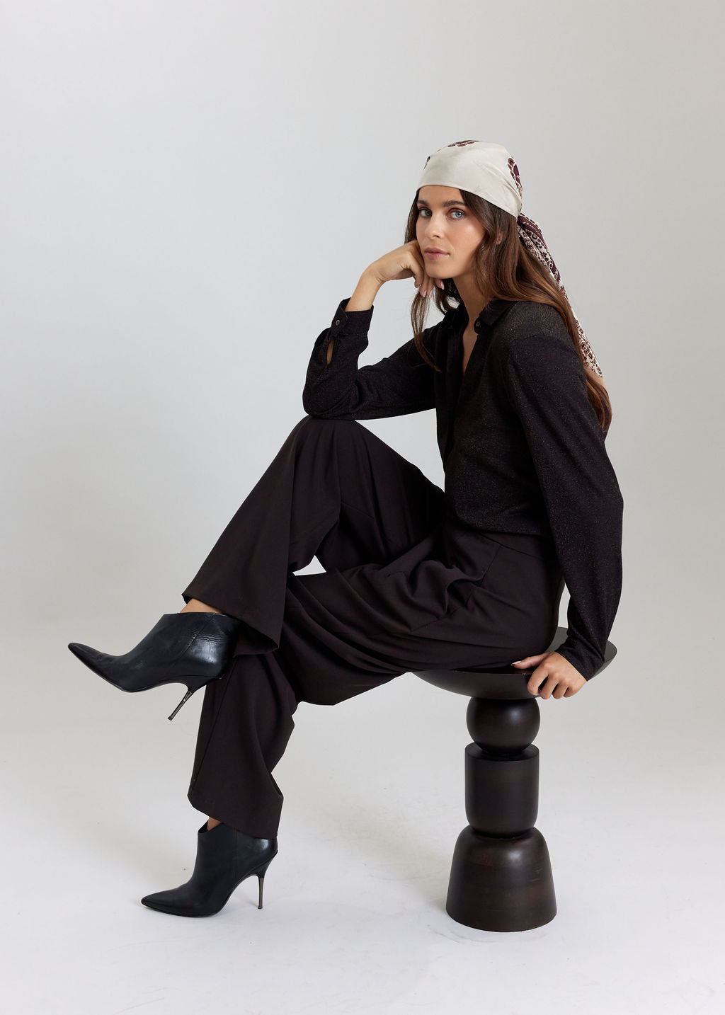 PANTALON LONG À LA COUPE SOUPLE LISY CAFE