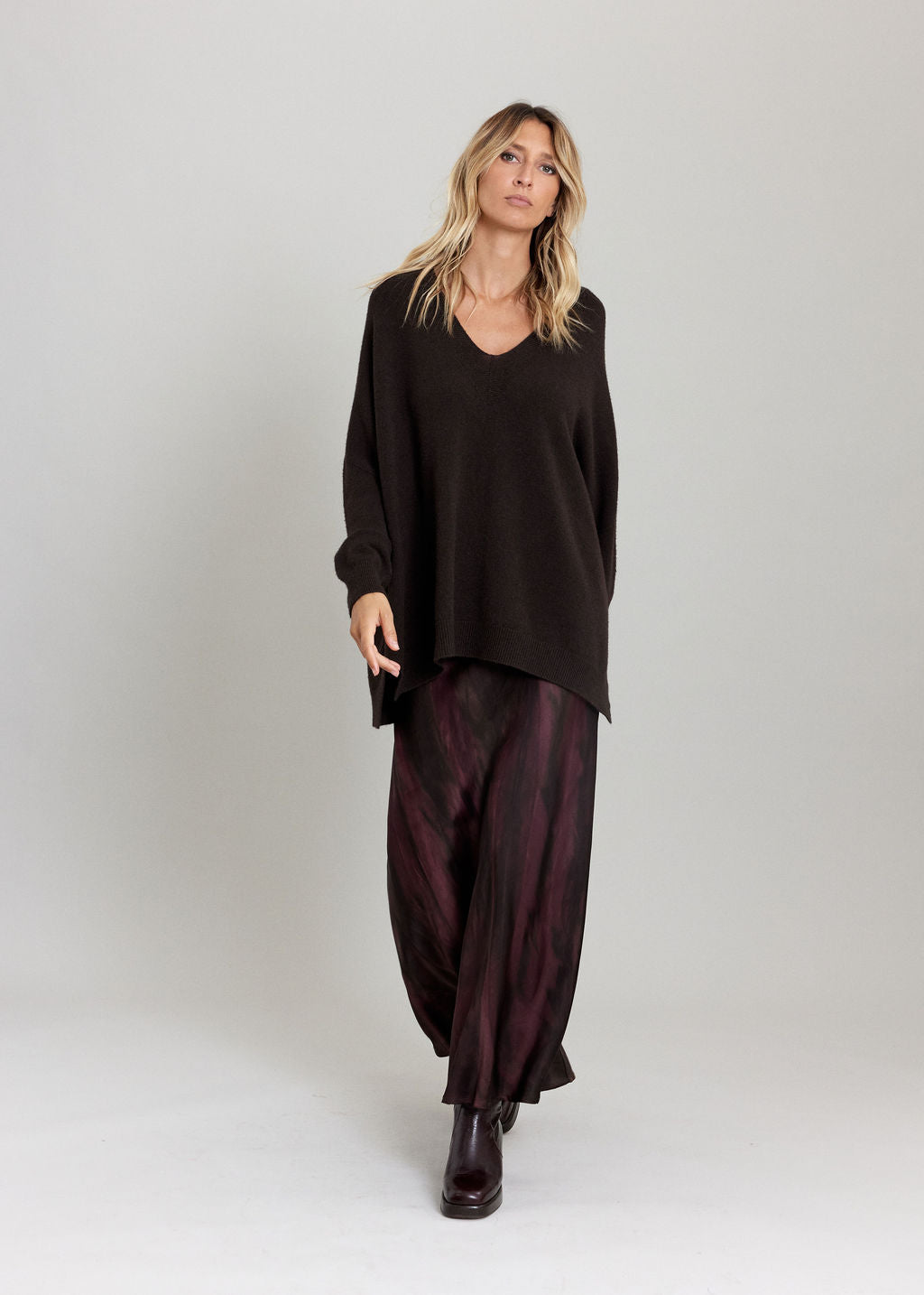 PULL PONCHO LOUISE ESPRESSO