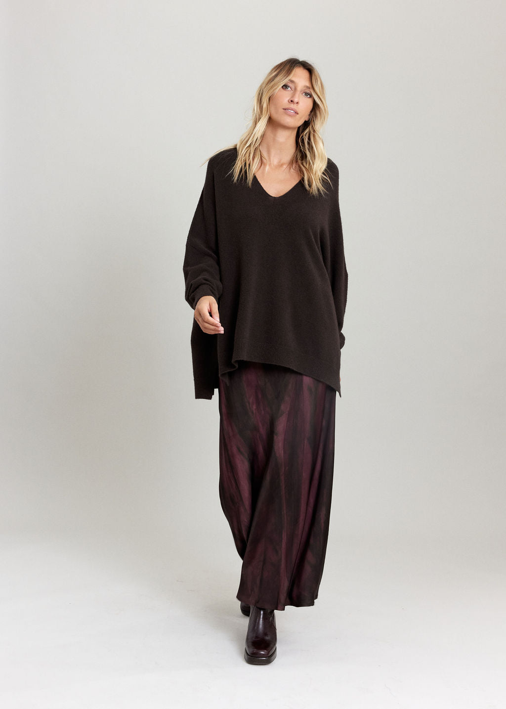 PULL PONCHO LOUISE ESPRESSO