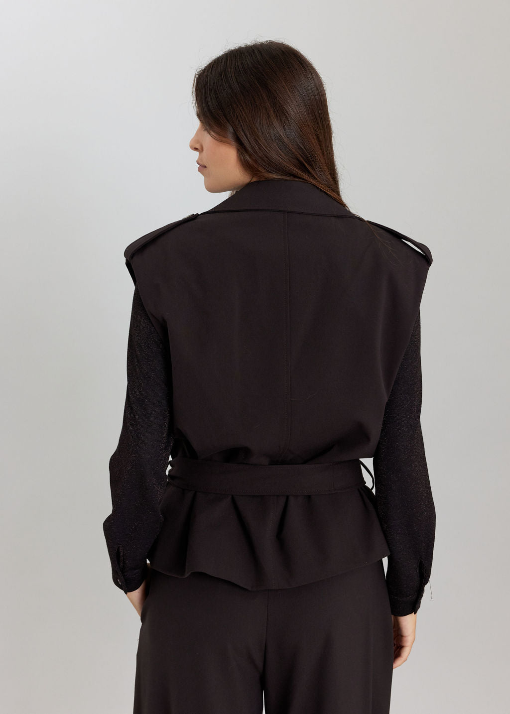 VESTE SANS MANCHES SIMEL CAFE