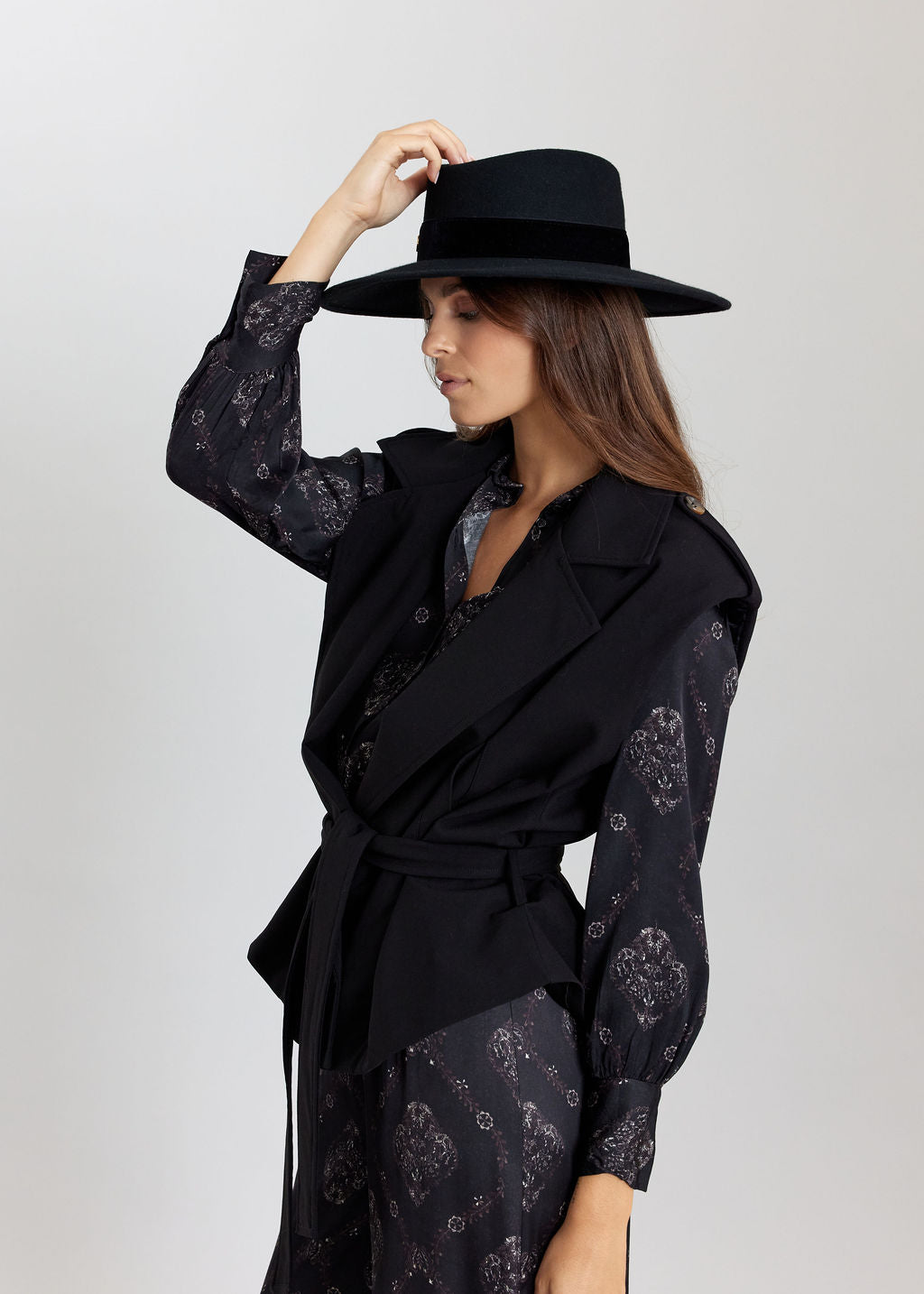 VESTE SANS MANCHES SIMEL NOIR