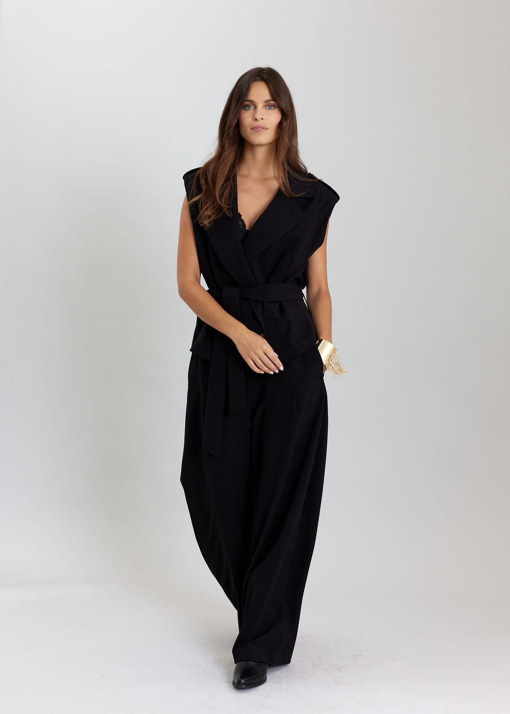 VESTE SANS MANCHES SIMEL NOIR