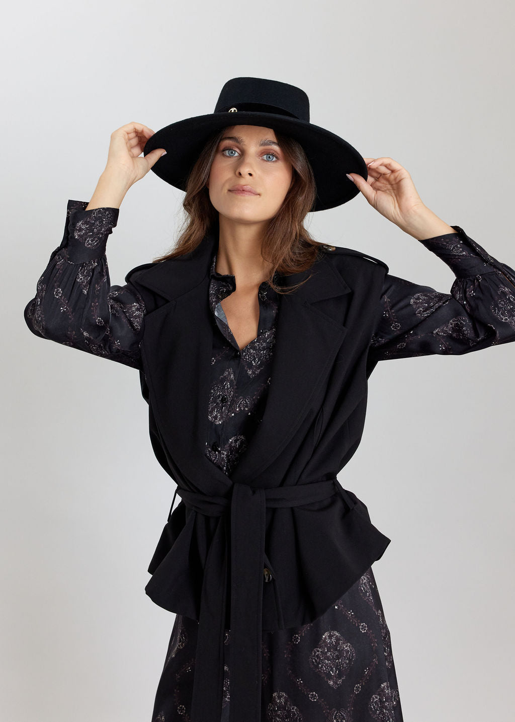 VESTE SANS MANCHES SIMEL NOIR