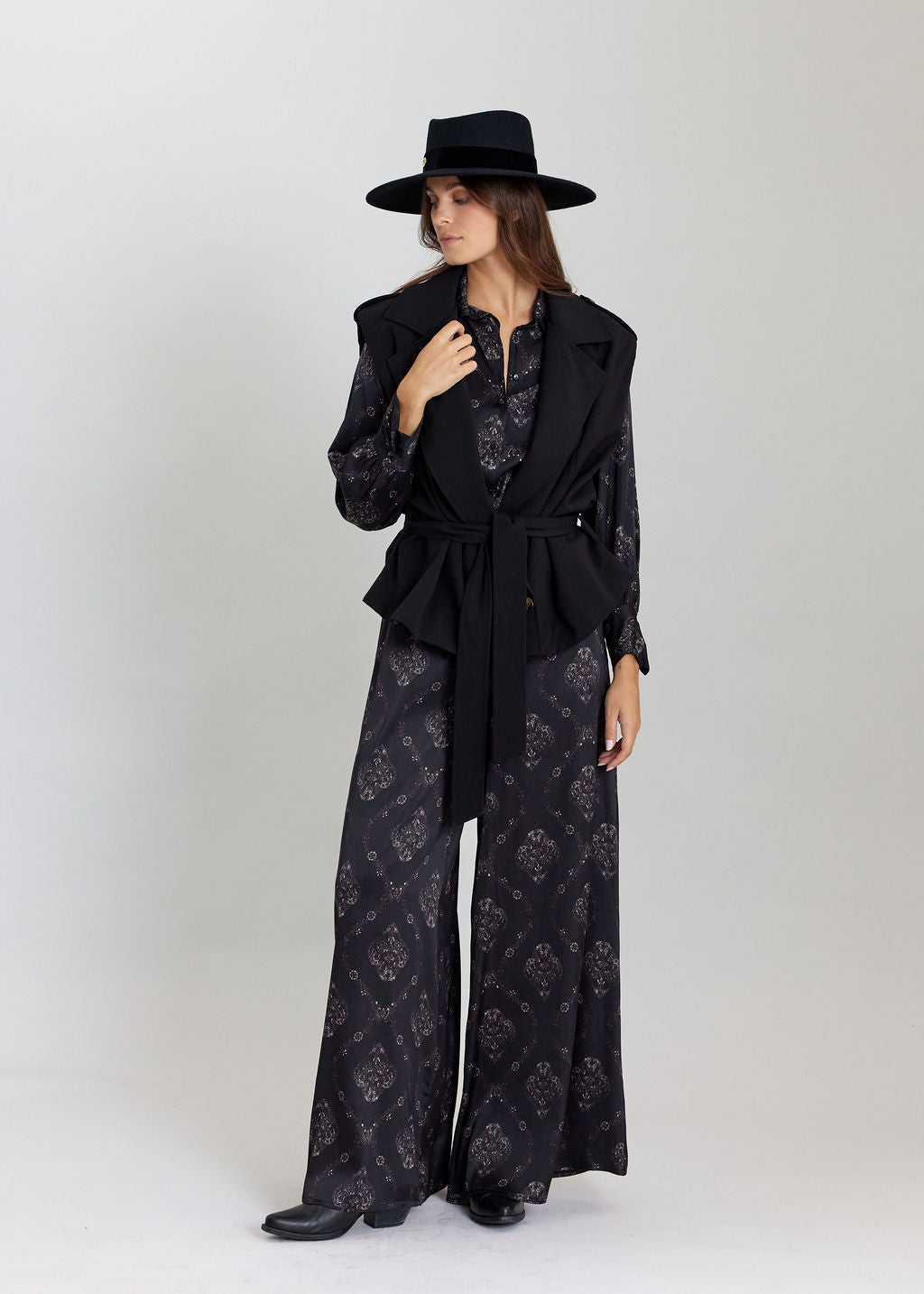 VESTE SANS MANCHES SIMEL NOIR