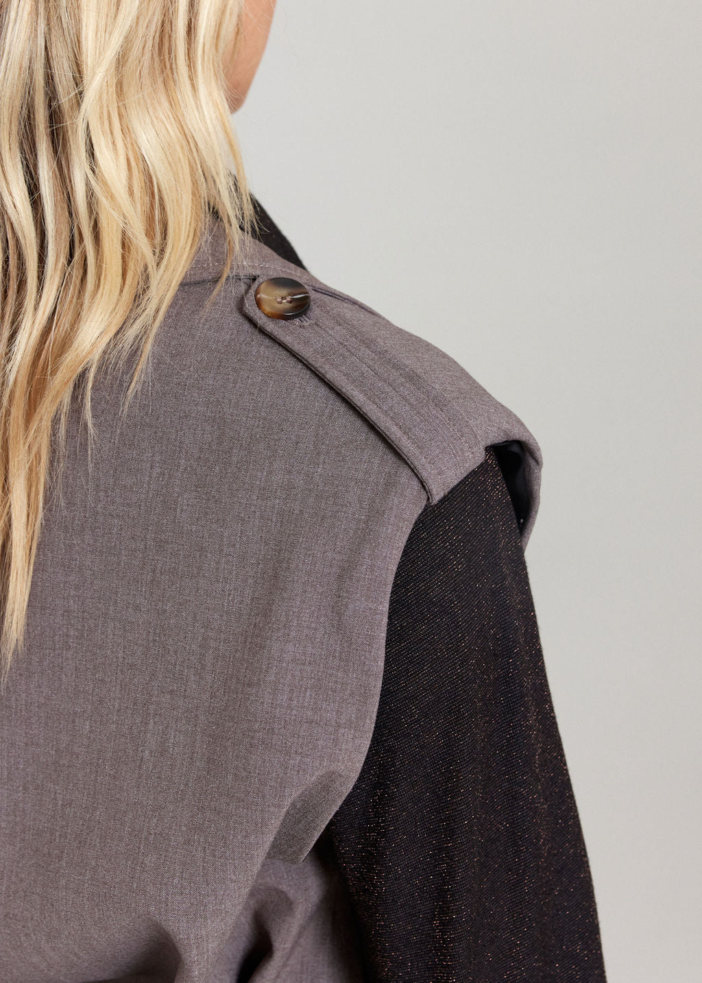 VESTE SANS MANCHES SIMEL TAUPE