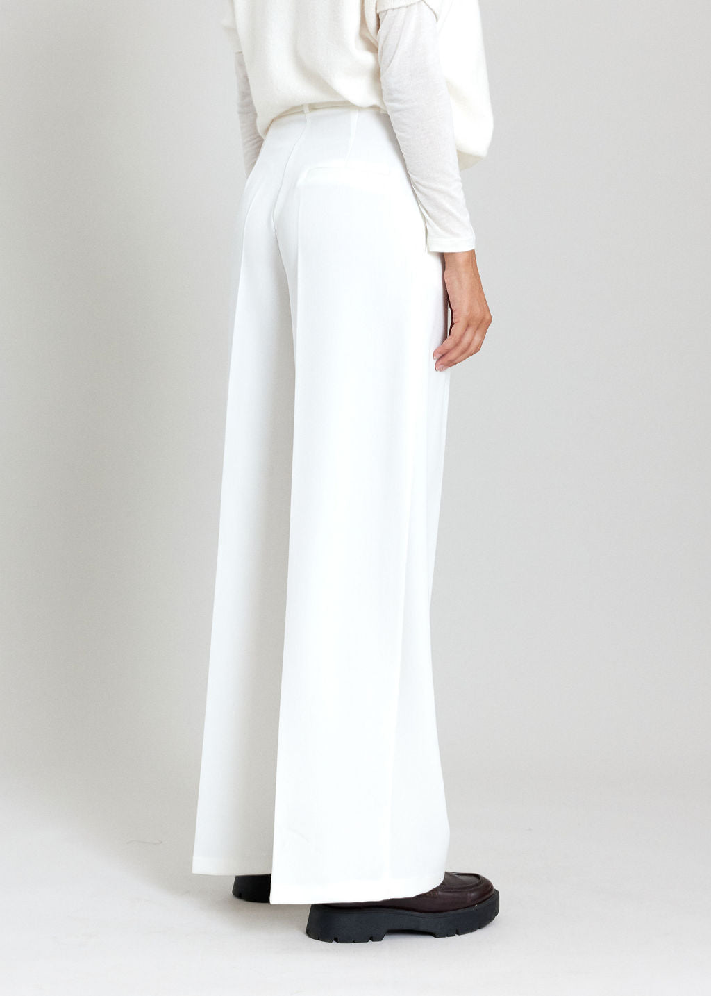 PANTALON 7/8E DROIT TEA ÉCRU