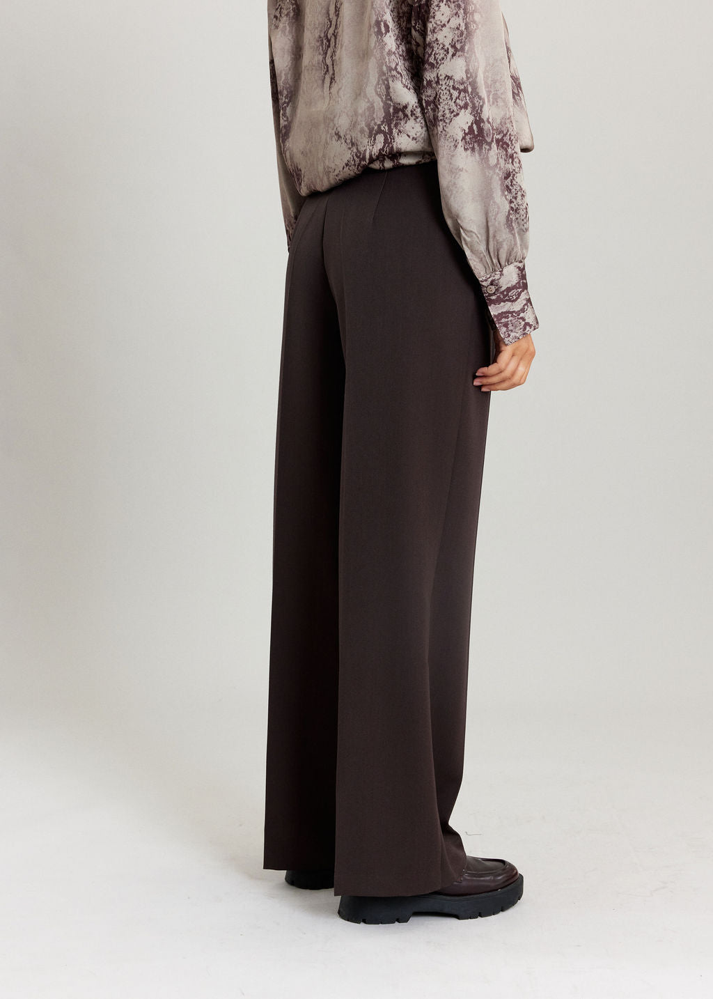 PANTALON 7/8E DROIT TEA ESPRESSO