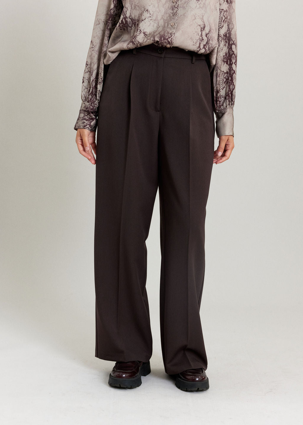 PANTALON 7/8E DROIT TEA ESPRESSO