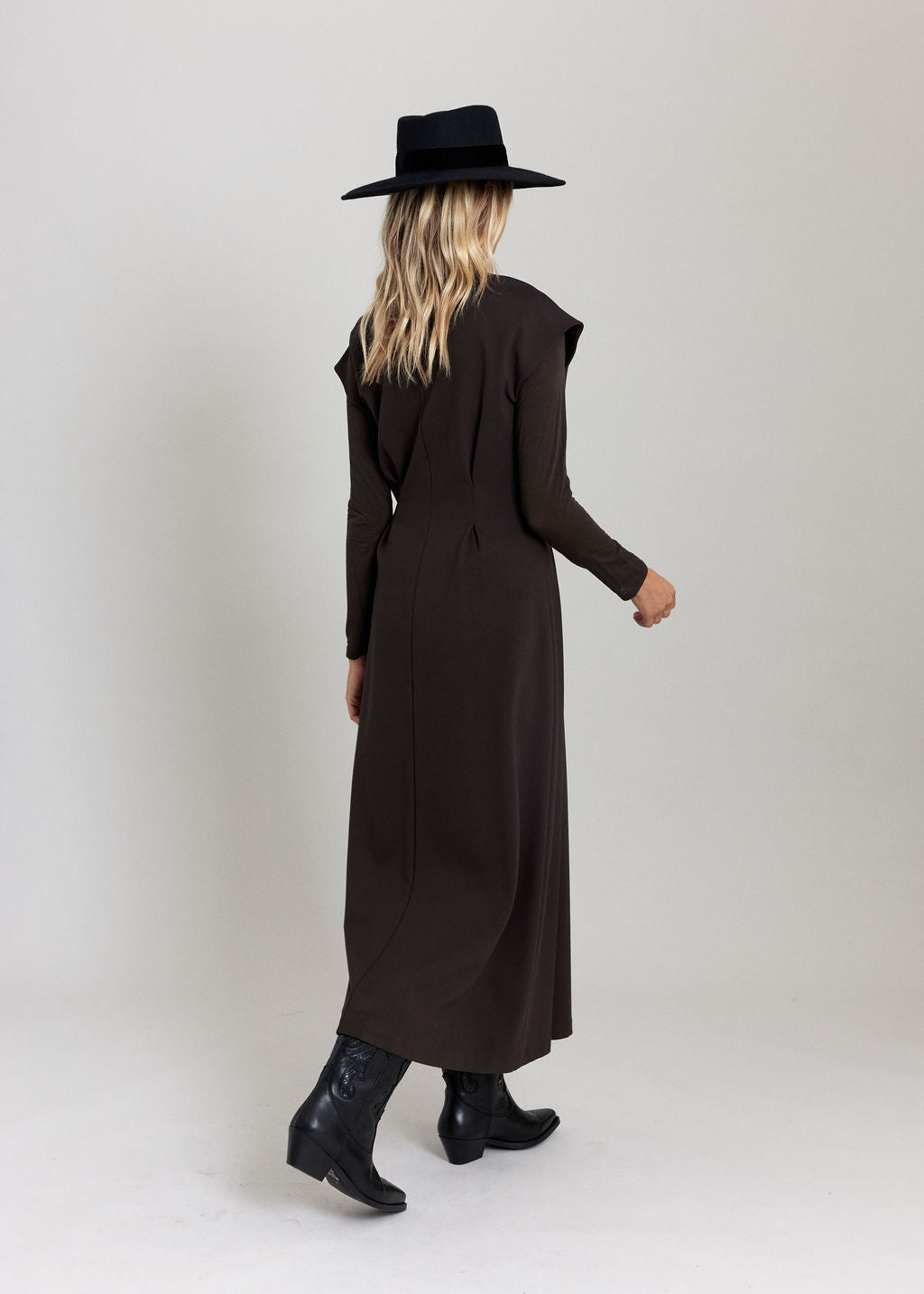 ROBE MIDI EN JERSEY MILANO VOLGA ESPRESSO