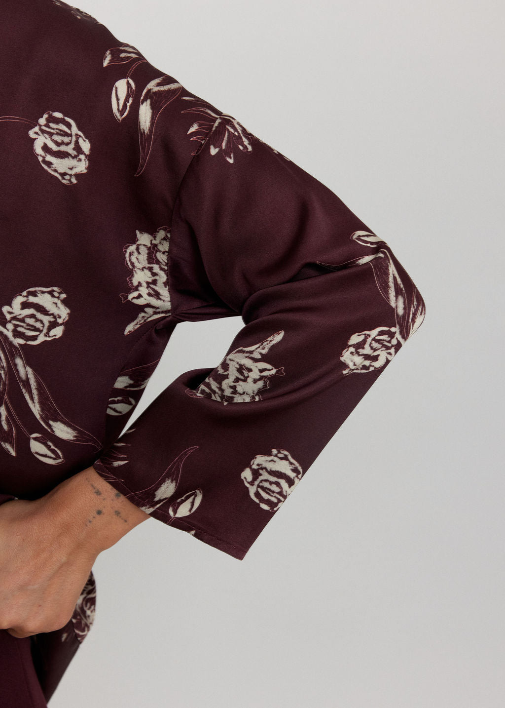 CHEMISE OVERSIZE COURTE IMPRIMÉE MIA VINO