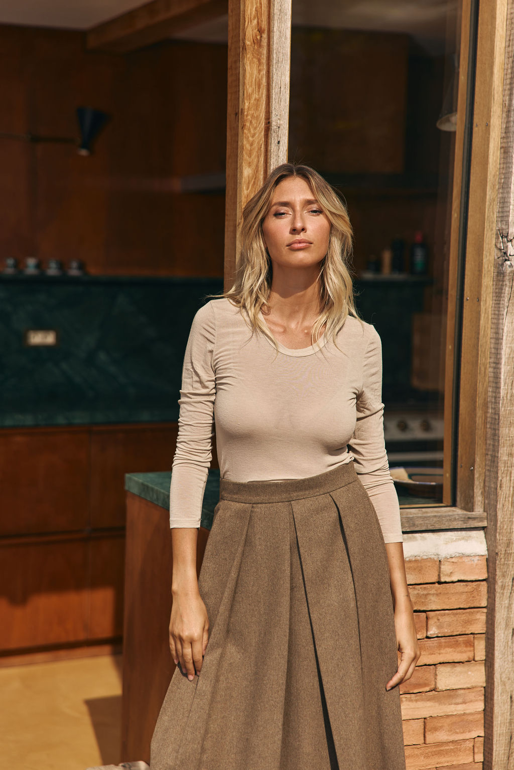 SELIA TURTLENECK SWEATER BEIGE