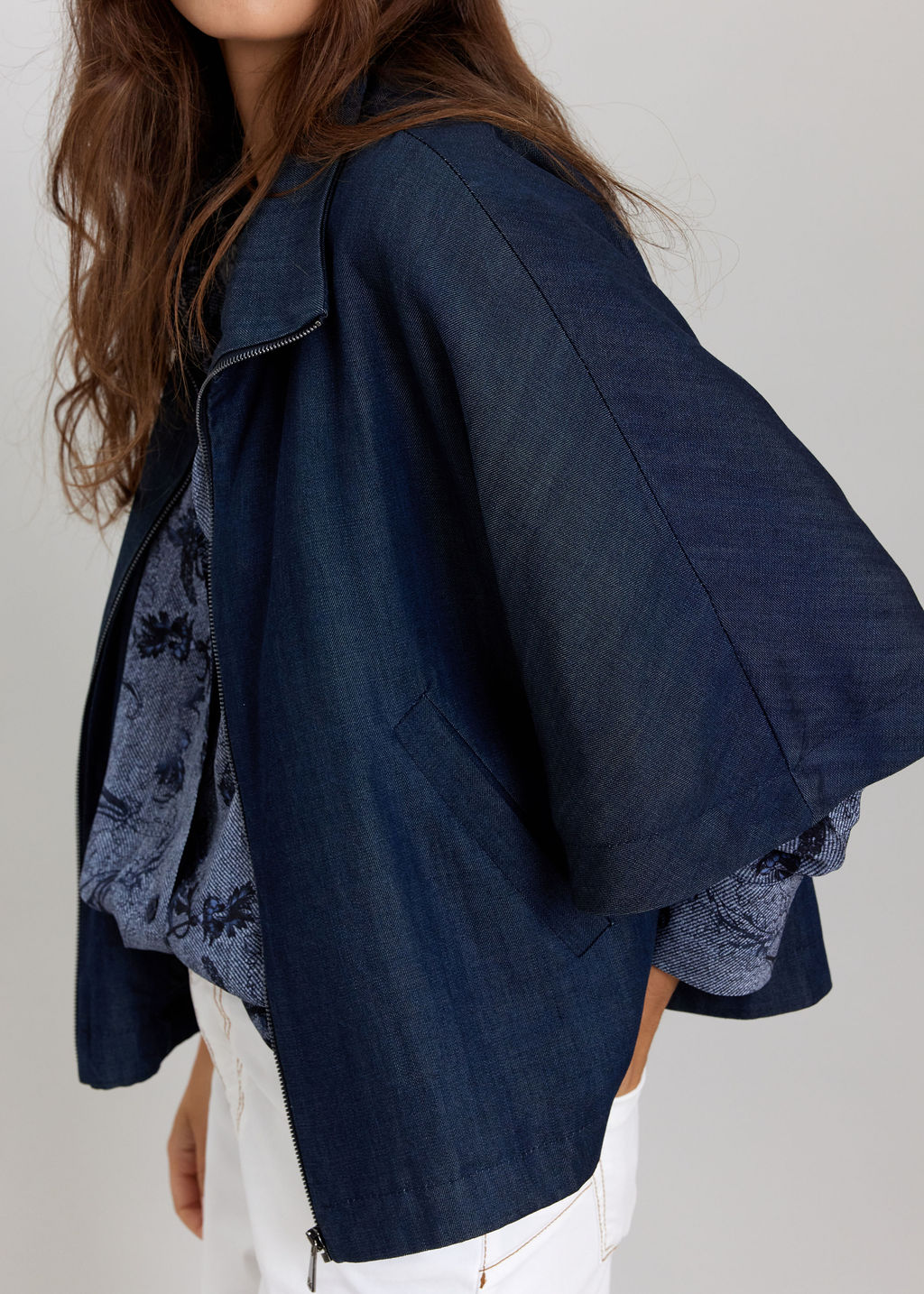 VESTE STYLE PONCHO CHIRAZ DENIM