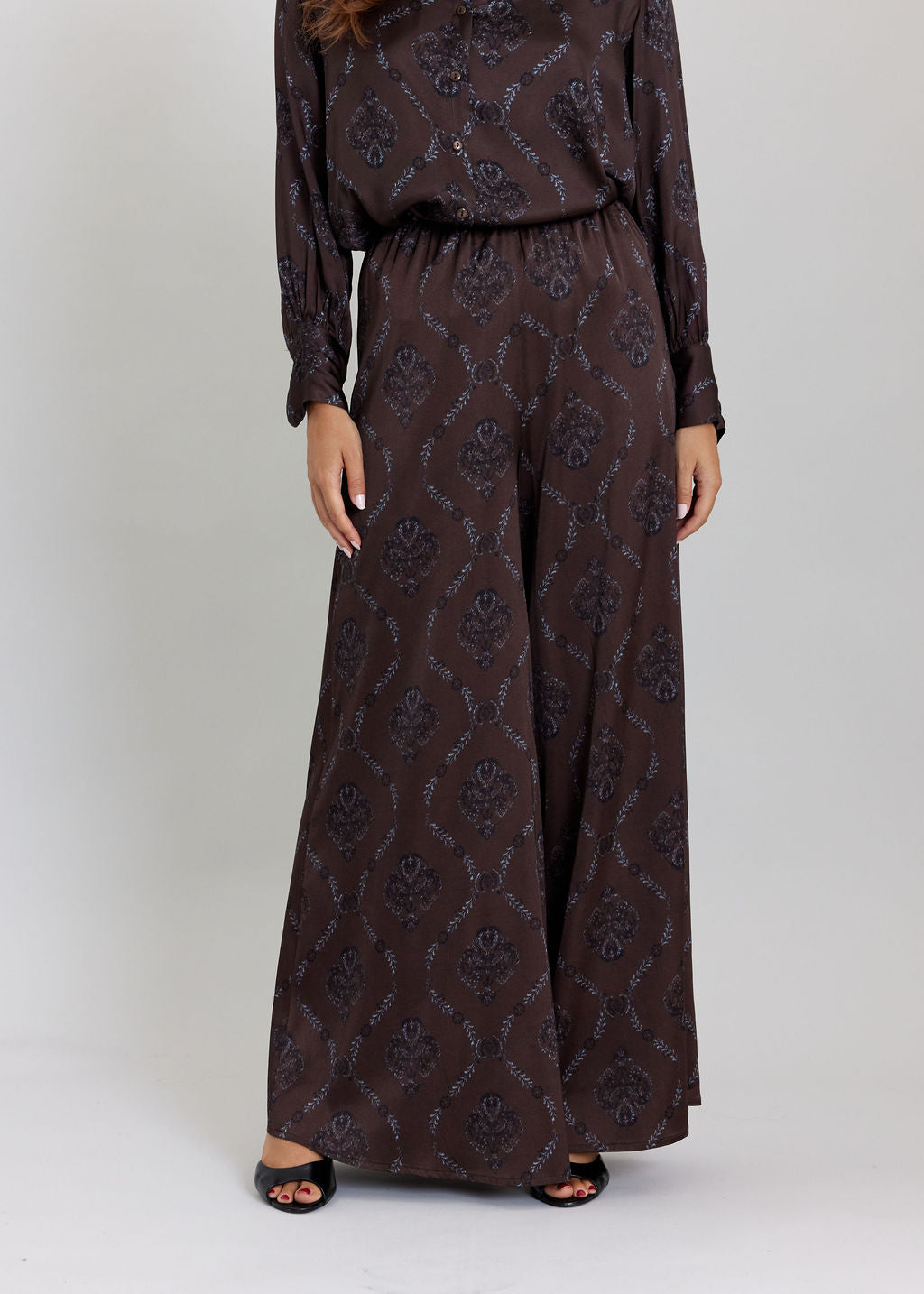 PANTALON LON IMPRIMÉ LENA CAFE