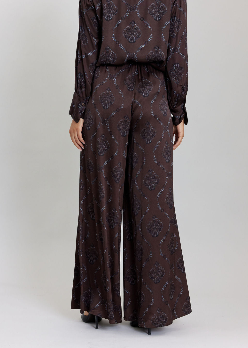 PANTALON LON IMPRIMÉ LENA CAFE