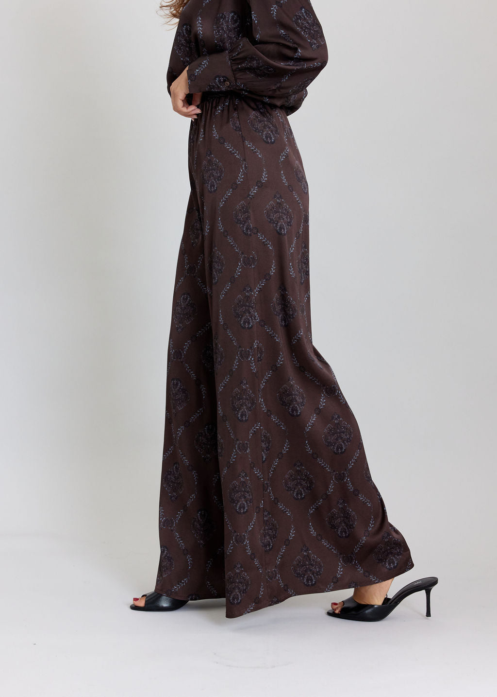PANTALON LON IMPRIMÉ LENA CAFE