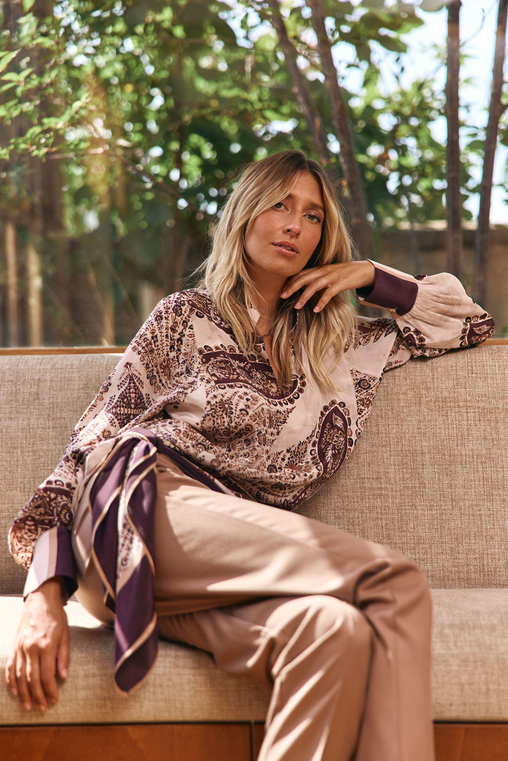 CHEMISE IMPRIMÉE LOC CACHEMIRE