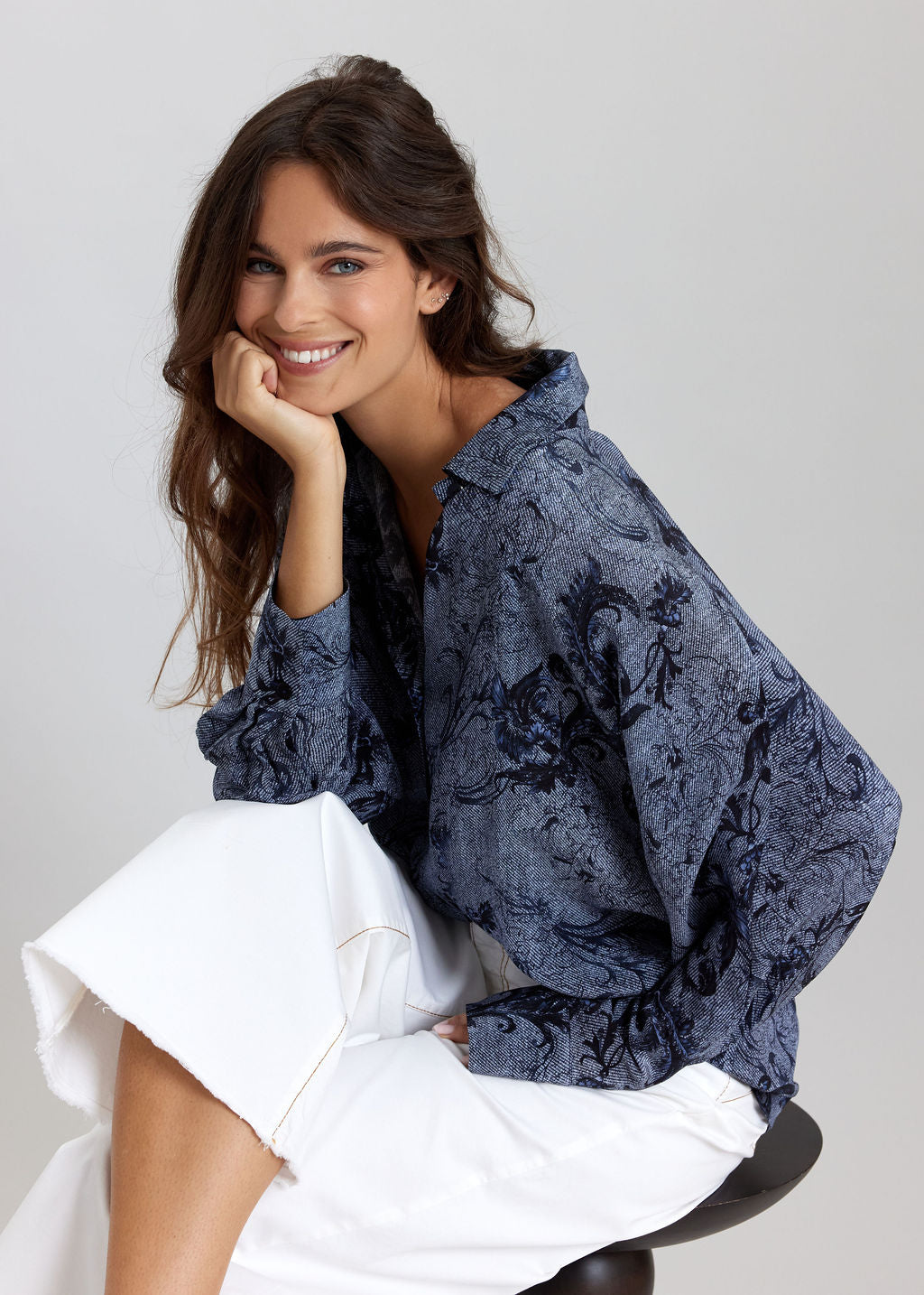 CHEMISE LÉGÈRE IMPRIMÉE LOVES MARINE