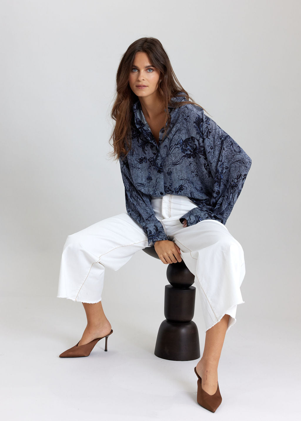 CHEMISE LÉGÈRE IMPRIMÉE LOVES MARINE