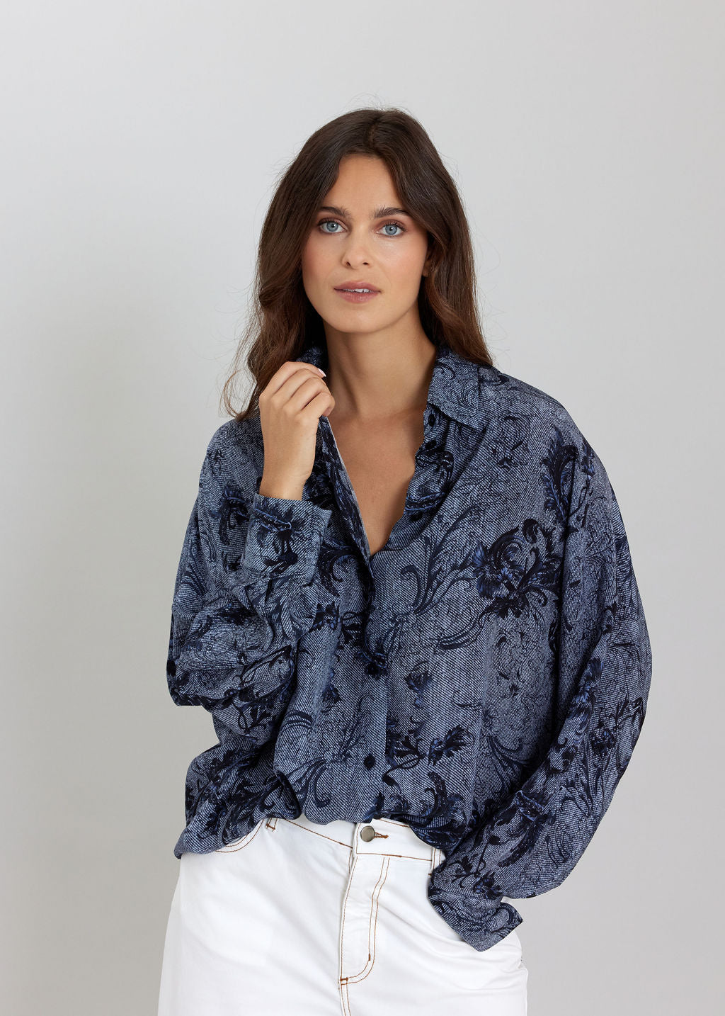 CHEMISE LÉGÈRE IMPRIMÉE LOVES MARINE