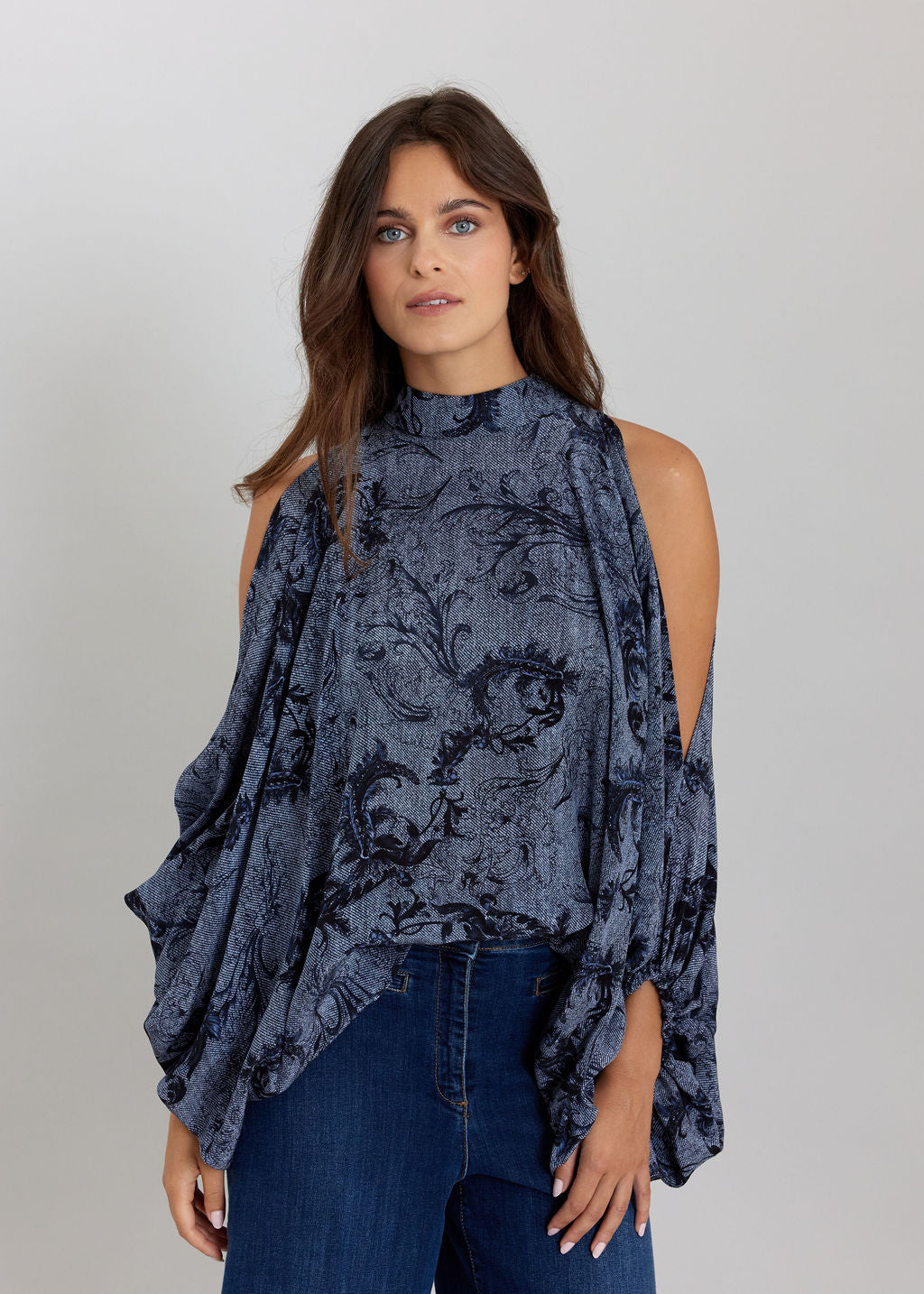 Denim Print Tunic Stef