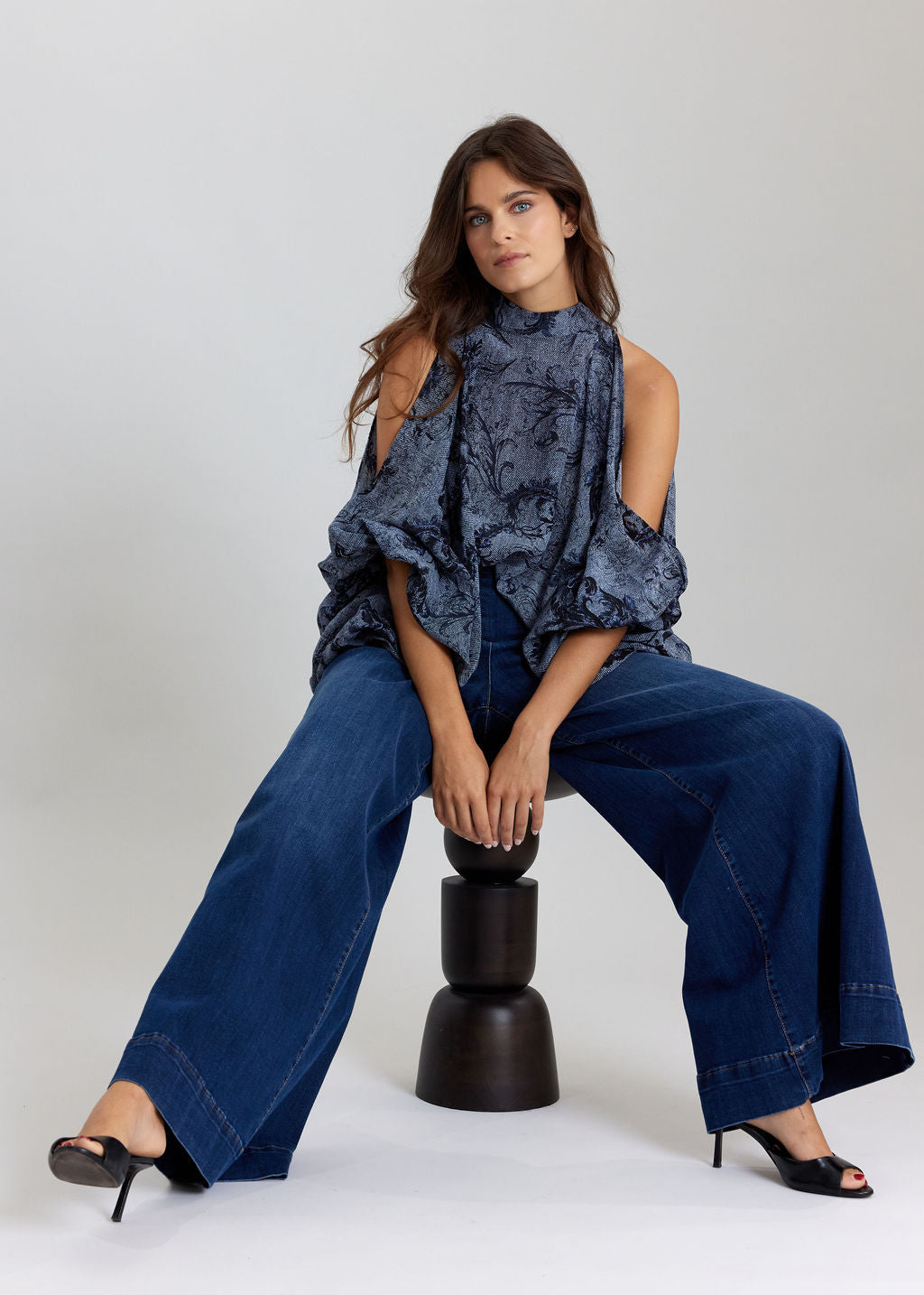 Denim Print Tunic Stef