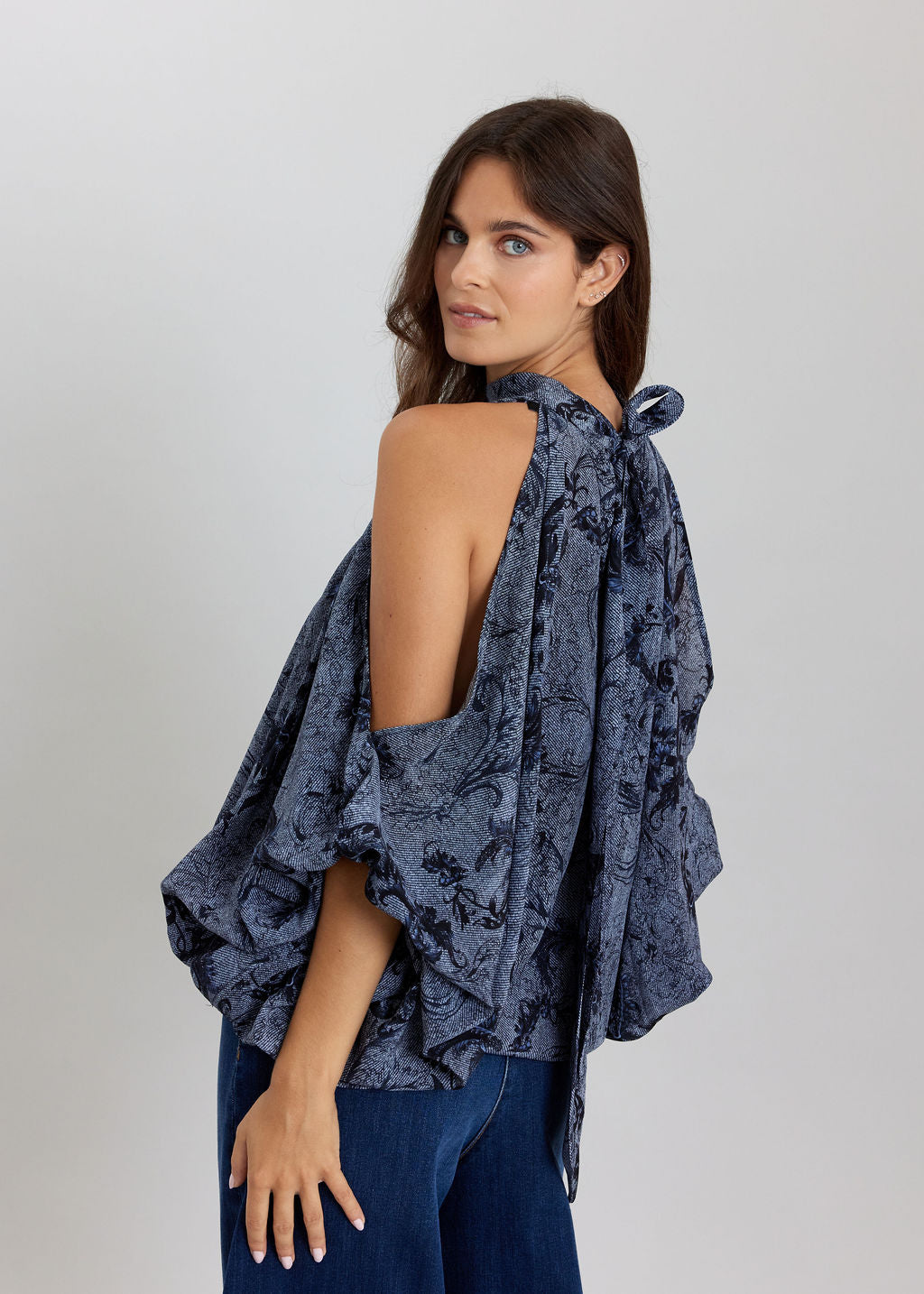 Denim Print Tunic Stef